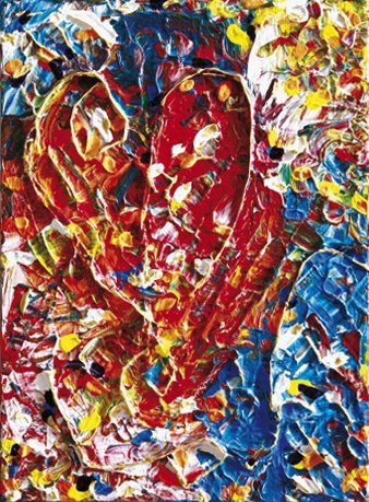 Banditos et les chats (Née en 1960)
Le Coeur de la vie Acrylique sur toile. Signée au dos, datée «MARS 2010» et titrée. 33 x 24 cm