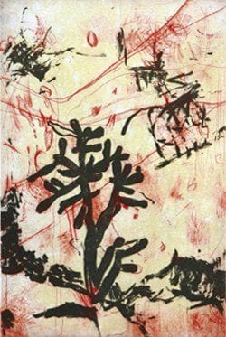 Christa KLINCKWORT [mexicaine] (Née en 1954)
En el pinacate Estampe numérotée 2/15. Signée en bas à droite et titrée. 51 x 34 cm