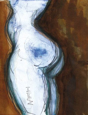 Guillermo TELLEZ BRUN [mexicain]
Sans titre Encre sur carton. Signée en bas à gauche et au dos. 14 x 11 cm