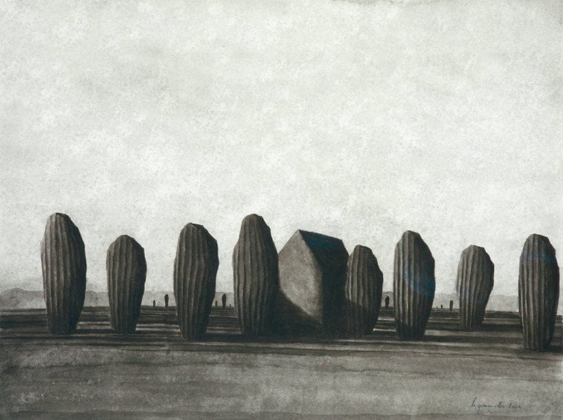 Loïc LE GROUMELLEC (Né en 1957)
Sans titre Lavis sur papier. Signé et daté «2002» en bas à droite. Encadré. 49 x 64 cm Provenance : Galerie Karsten, Greve Köln (Allemagne).