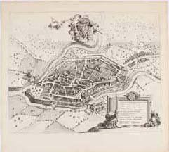 [Bonneville]. Bonne Ville. 1682-1726. Planche gravée (47 x 58,5 cm). Planche extraite du Theatrum Sabaudiæ de Blaeu. Bon encrage. (1 planche) estimation: