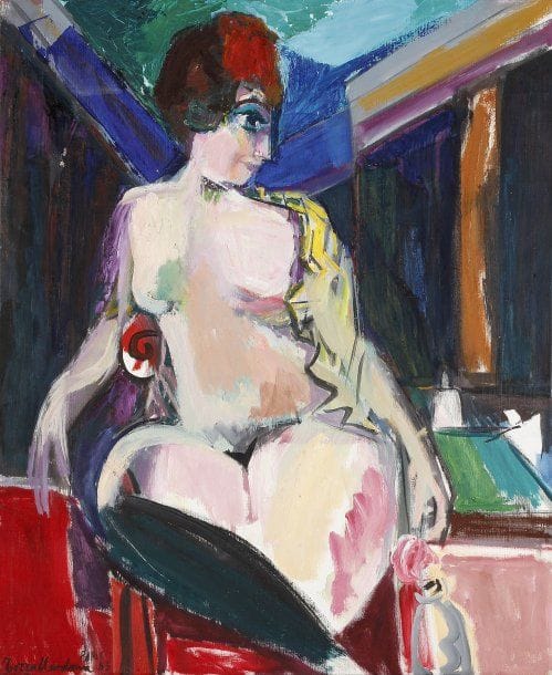 Carlos TORRALLARDONA (1913-1986)
Nu assis, 1983 Huile sur toile. Signée, datée et située en bas à gauche. 72 x 60 cm 