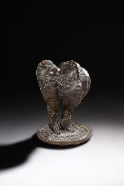 François CUAU (XXè siècle)
Sans titre, 1976 Epreuve en bronze patiné. Signée et datée sur la terrasse. Cachet de fondeur : Clementi. Numéroté. 26 cm 