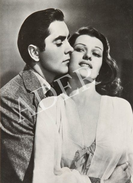 Blood and sand (Arènes sanglantes), 1941. De Rouben Mamoulian, avec Rita Hayworth, Tyrone Power, Linda Darnell et Anthony Quinn. Sept épreuves d'exploitation d'époque. 25,5 x 20,5 cm.