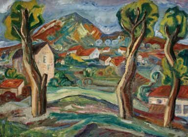 Henri EPSTEIN (1892-1944)
Paysage, 1930. Huile sur toile. Signée et datée en bas à droite. 54 x 73 cm