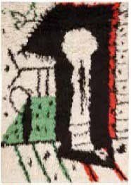 D'après Pablo PICASSO (1881-1973)
Tapis en haute laine. Tissé «PICASSO» sur le revers en bas à droite. 200 x 148 cm Tache