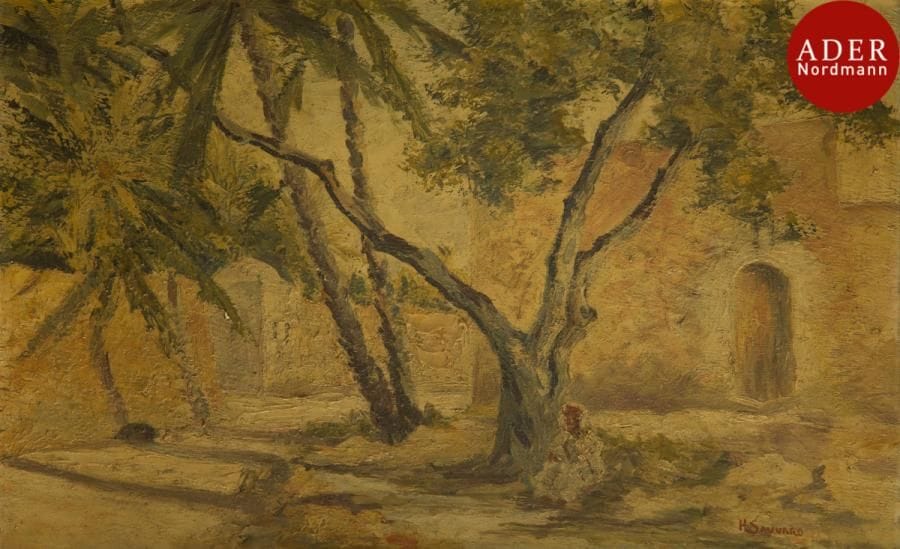 Henri SAUVARD (1880-1973)
Oriental au bord de la rivière
Huile sur toile.
Signée en bas à droite.
38 x 60 cm