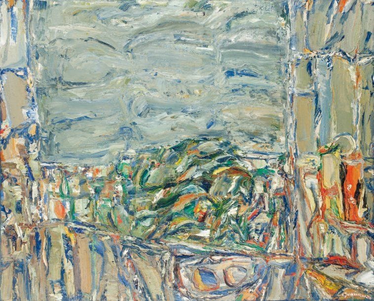 Claude JOUHANNEAU
Paysage, 1974. Huile sur toile. Signée et datée en bas à droite. Signée au dos. 81 x 100 cm
