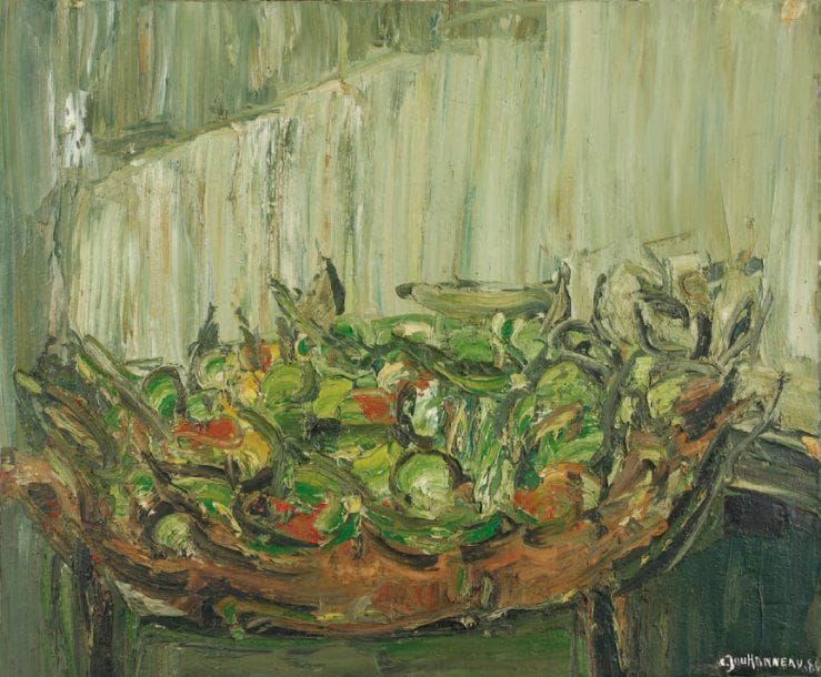 Claude JOUHANNEAU
Nature morte, 1980. Huile sur toile. Signée et datée en bas à droite. Signée au dos. 54 x 65 cm