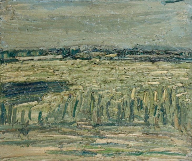 Claude JOUHANNEAU
Paysage, 1997. Huile sur toile. Signée et datée au dos. 38 x 46 cm