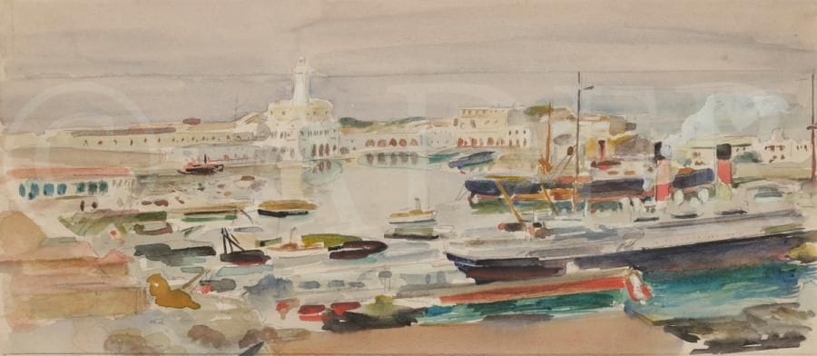 Raoul du GARDIER (1871-1952)
Port - Tivoli - Guérande
4 aquarelles.
Portent le timbre de la vente de l’atelier le 17 juin 1949 au dos des montages.
Formats divers.