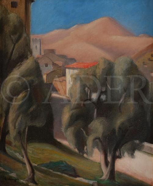 Francis HARBURGER (1905-1998)
Paysage d’Espagne, 1928
Huile sur toile.
Signée en bas à gauche.
55 x 46 cm
Bibliographie : 
S. Harburger, C. Larroche, D. Schumann, Francis Harburger Catalogue Raisonné de l’œuvre peint, Paris, éditions Gourcuff Gradenigo, 2015, n°2809, p. 60.
