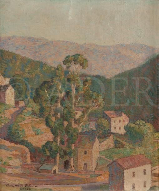 Émile Marie BEAUME (1888-1967)
Paysage de Corse
Huile sur toile.
Signée et située en bas à gauche.
55 x 46 cm