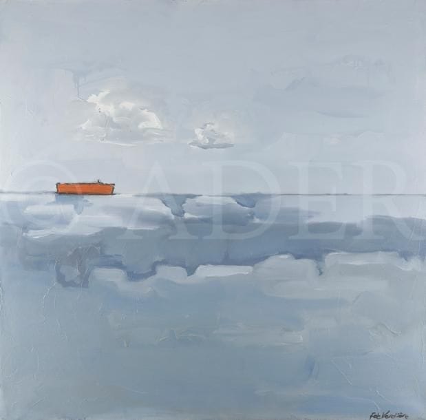 François DE VERDIERE (né en 1944)
Océan 13, 2008
Huile sur toile.
Signée en bas à droite.
Signée, titrée et datée au dos.
122 x 120 cm