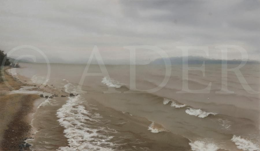 Claudine CRUZ (XXe siècle)
Le Lac Léman en hiver
Pastel.
Signé en bas à gauche.
38 x 66 cm