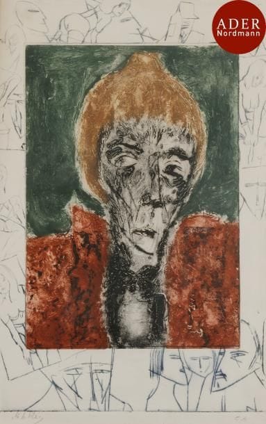 Zwy Milshtein (né en 1934)
 Sujets divers. Vers 1960-1970. Gravure (pointe sèche, gaufrage, cuivres découpés, incrustations…). Formats divers. Très belles épreuves sur vélin, signées au crayon, la plupart justifiées « e.a. » ou numérotées. Toutes marges. Cadres. Ens. 9 p.