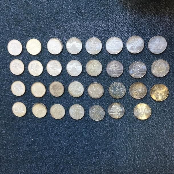 31 pièces de 100 Francs en argent - Années 80

Frais acheteur : 8% HT