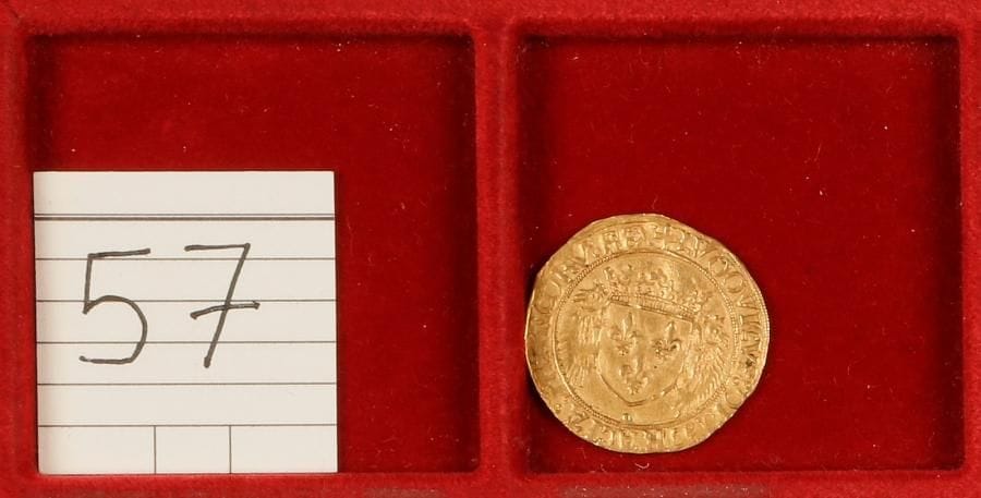 LOUIS XII (1498-1514). 
Ecu d’OR au porc-épic (3,36g) point 15ème (=atelier de ROUEN). D.655 (variété GRACIA), Fr.325.
TTB