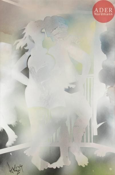 François ARCHIGUILLE (né en 1933)
Couple
Acrylique sur toile.
Signée en bas à gauche.
195 x 130 cm