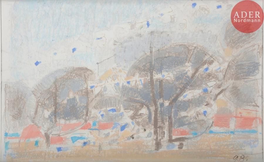 Gustav BOLIN [franco-suédois] (1920-1999)
Antibes
Pastel gras.
Monogrammé en bas à droite.
27 x 43 cm