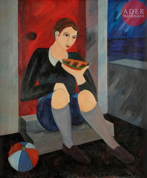 Alain JOFRE (XXe siècle)
Le Vieux rêve, 1990
Huile sur toile.
Signée en bas à droite.
100 x 81 cm