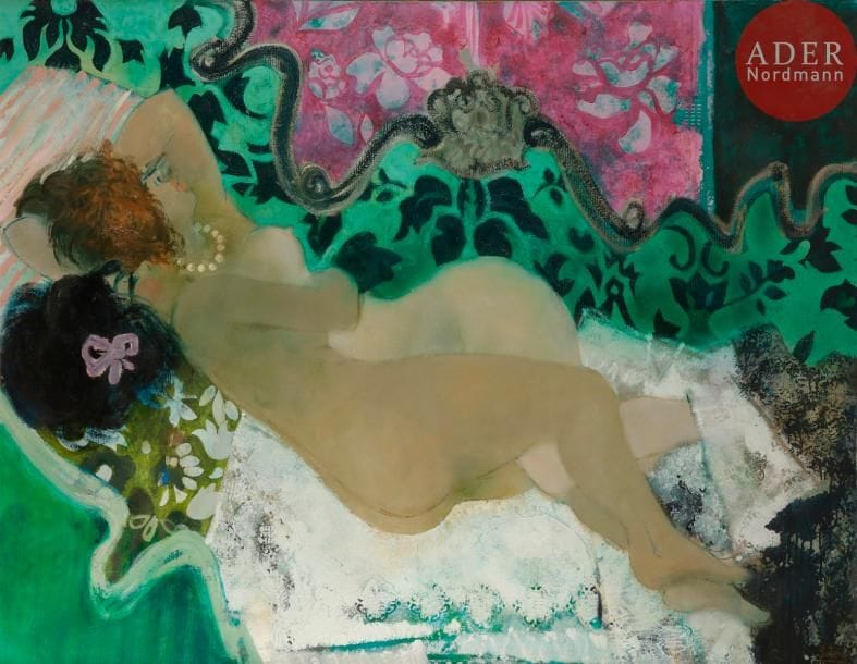 Pierre JUTAND (né en 1935)
Les Deux amies
Huile sur toile.
Signée en bas à droite.
114 x 146 cm
