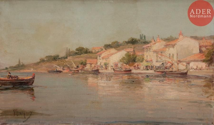 Charles MALFROY (1862-1918)
Bord de mer
Huile sur toile.
Signée en bas à gauche.
33 x 55 cm