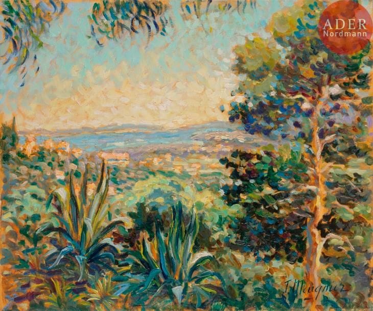 Jacques MEUGNIER (né en 1951)
Cannes, la baie
Huile sur toile.
Signée en bas à droite.
38 x 46 cm