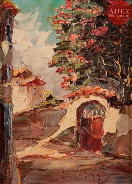 Salomon LE TROPÉZIEN (XXe siècle)
Village en Provence
Huile sur panneau.
Signée en pied.
22 x 16 cm