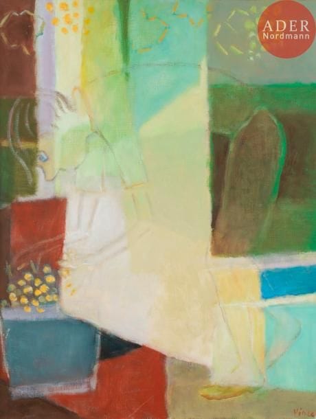 Georges VINCE (1913-1991)
Les Vendanges
Huile sur toile.
Signée en bas à droite.
65 x 50 cm
Exposition : 
Salon des indépendants, Paris, 1992 (étiquette au dos).