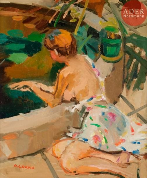 Pierre CORNU (1895-1996)
Le Bassin, 1963
Huile sur toile.
Signée en bas à droite.
41 x 34.5 cm