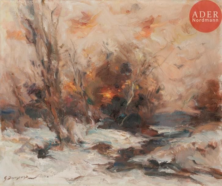 Georges Edmond DARGOUGE (1897-1990)
Paysage
Huile sur toile.
Signée en bas à gauche.
46 x 55 cm