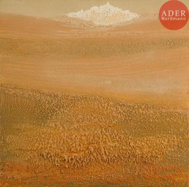 Pierre FOURNEL (né en 1924)
Ville lumière
Technique mixte sur panneau.
Signée en haut à gauche.
Titrée au dos.
60 x 60 cm