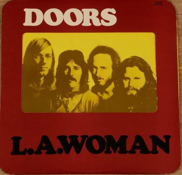 THE DOORS 
« L.A. Woman » Elektra 42090 France 1970. 31 x 31 cm - 12 x 12 inches
