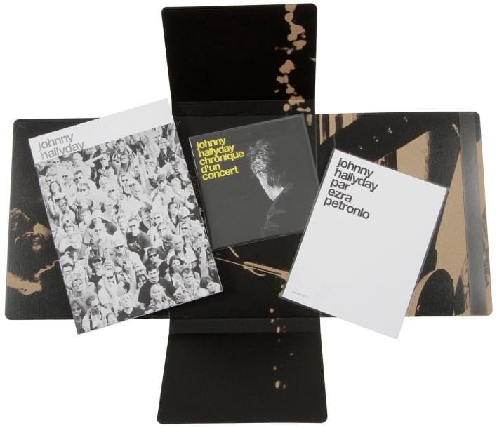 JOHNNY HALLYDAY
« Chronique d’un concert » Ezra Petronio. Inlus le 45 T. Dernier disque officiel de Johnny Hallyday, limité à 500 exemplaires.