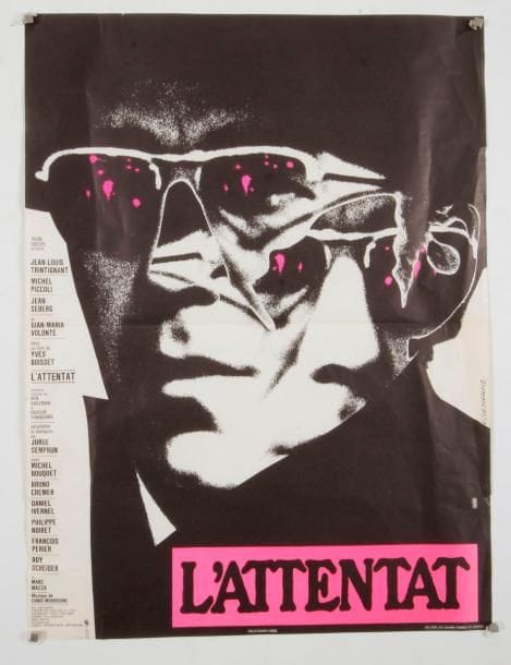 CIESLEWICZ / MORRICONE
« L’Attentat » Disque vinyle 31 x 31 cm - 12 x 12 inches + Poster 53 x 38 cm