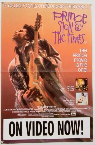 PRINCE
Affiche promotionnelle « Sign « O » The Times » 77 x 50 cm
