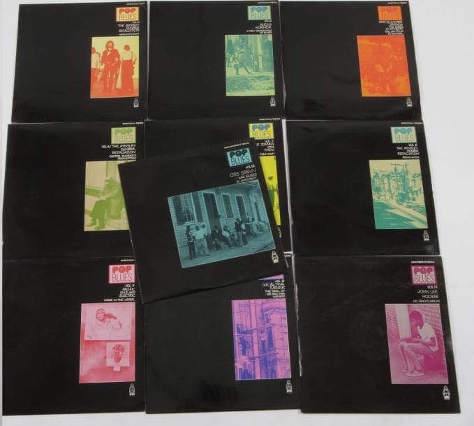 POP BLUES
10 Volumes, BYG records. France 1968-71. 31 x 31 cm - 12 x 12 inches