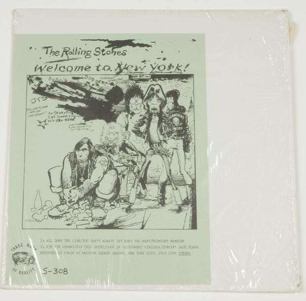 THE ROLLING STONES
« Welcome To New York » Trade Mark Of Quality S-308 U.S.A. 1978. 31 x 31 cm - 12 x 12 inches