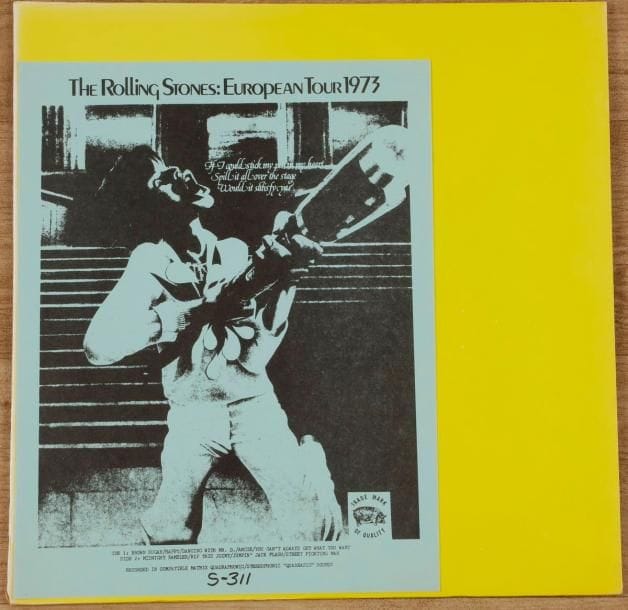 THE ROLLING STONES
« European Tour 1973 » Trade Mark of Quality S-311. 31 x 31 cm - 12 x 12 inches 