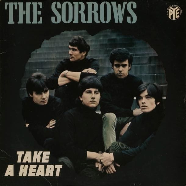 THE SORROWS
« Take A Heart » PYE-VOGUE VPV7602930 France 1965. 31 x 31 cm - 12 x 12 inches