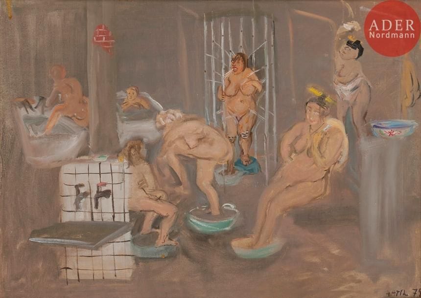 Natta Ivanovna KONYCHEVA (né en 1935)
Bains russes. 1974
Huile sur toile.
Signée et datée en bas à droite. Signée, datée et titrée au dos.
36 x 49 cm 

Натта Ивановна КОНЫШЕВА (род. в 1935)
Баня. 1974
Холст, масло.
Подпись и дата внизу справа. На обороте подпись, дата и название.
36 х 49 см