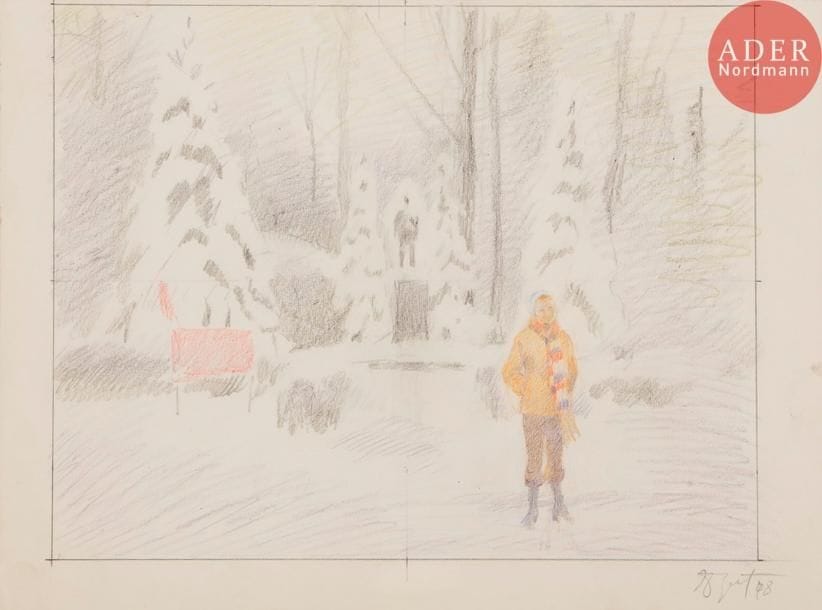 Erik Vladimirovitch BOULATOV (né en 1933)
Portrait de sa femme. 1978
Dessin sur papier. Crayons de couleur.
Signé et daté en bas à droite.
22 x 30,5 cm 

Эрик Владимирович БУЛАТОВ (род. в 1933)
Портрет жены. 1978
Бумага, цветные карандаши.
Подпись с датой внизу справа.
22 х 30,5 см