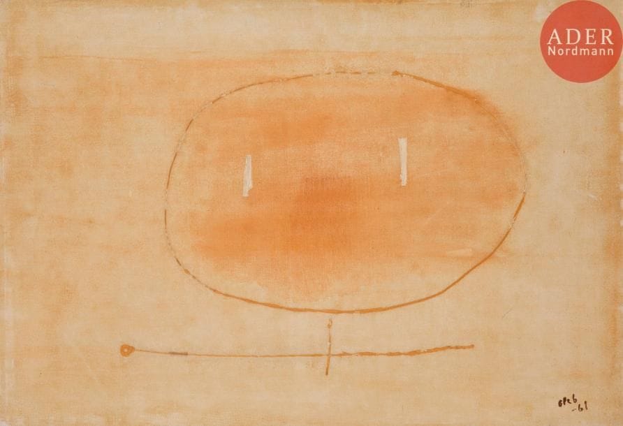 Thomas GLEB [franco-polonais] (1912-1991)
L’Esprit, 1961
Huile sur toile.
Signée et datée en bas à droite.
(Petits accidents).
38 x 55 cm