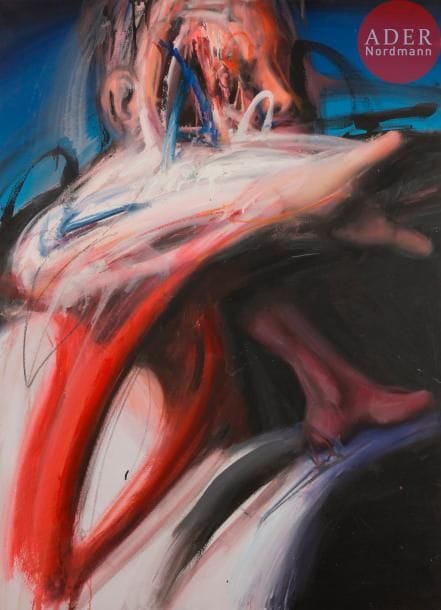 Milos SOBAÏC (né en 1945)
Portrait de Joaquim Vital, 2000
Huile sur toile.
Signée, datée et titrée au dos.
100 x 73 cm