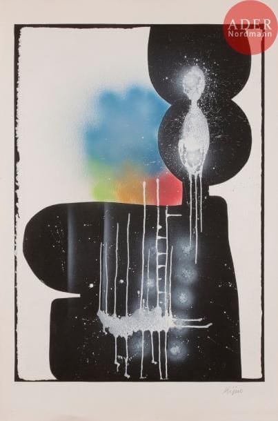 Ladislas KIJNO (1921-2012)
Grand bleu
Gravure au carborundum et rehauts de peinture.
Signée et numérotée sur 75.
110 x 74 cm