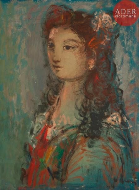 Sylvain VIGNY (1902-1970)
Femme de trois-quarts
Huile sur carton.
Signée en bas à droite.
60 x 45.5 cm
