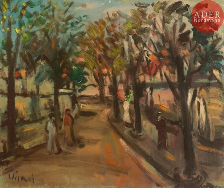 Sylvain VIGNY (1902-1970)
Rue animée
Huile sur toile.
Signée en bas à gauche.
54 x 65 cm