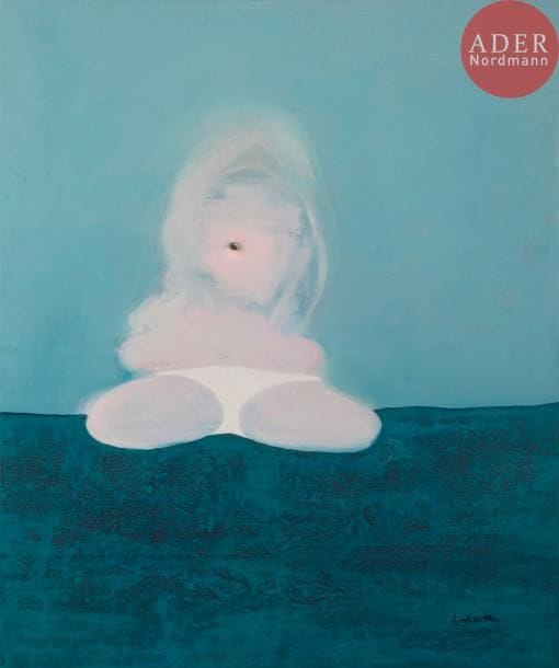 Philippe LABARTHE (1935-2004)
Personnage de sexe féminin
Huile sur toile.
Signée en bas à droite.
Signée et datée au dos.
73 x 60 cm