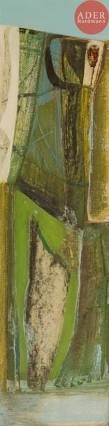 Peter LANYON [anglais] (1918-1964)
Little braken, 1951
Relief en bois peint.
Signée en bas à droite.
Signée, datée et titrée au dos.
65 x 19 cm